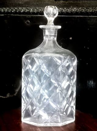 Carafe à whisky taillée style Napoléon III 