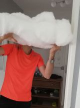 10 Nuages artificiels coton avec ficelles 70*50, 60*40,30*30