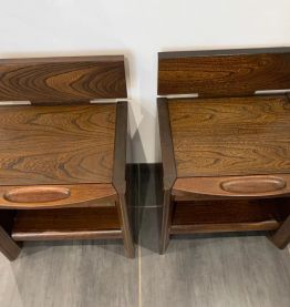 Paire de chevet style Baumann vintage