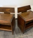 Paire de chevet style Baumann vintage