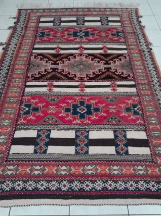 Tapis kilim Berbère fait main 253x151cm