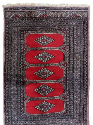 Tapis vintage Ouzbek Bukhara fait main, 1C857