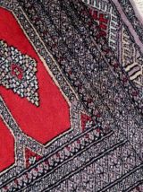 Tapis vintage Ouzbek Bukhara fait main, 1C857