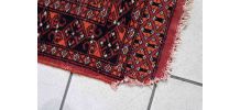 Tapis vintage Ouzbek Bukhara fait main, 1C865