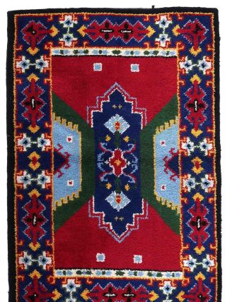 Tapis vintage Français Savonnerie fait main, 1C871