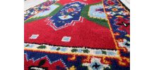 Tapis vintage Français Savonnerie fait main, 1C871