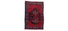 Tapis vintage Persan Hamadan fait main, 1C872