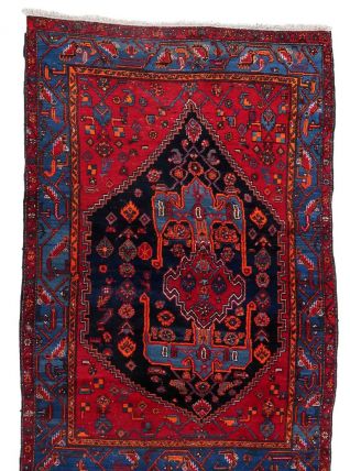 Tapis vintage Persan Hamadan fait main, 1C872