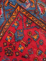 Tapis vintage Persan Hamadan fait main, 1C872