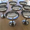 8 Coupes a glaces Guy Degrenne inox France vintage  