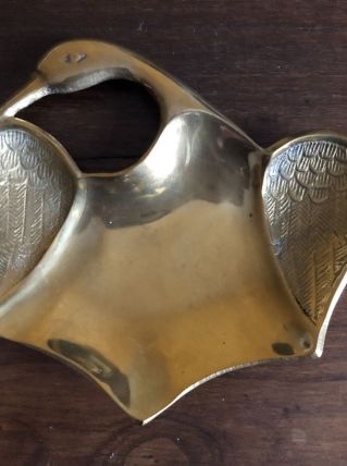 Vide poche sygne en laiton doré