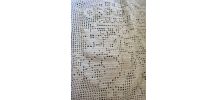 Housse coussin crochet coton perlé.