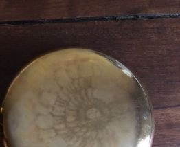 Boîte à bijoux ou vide poche en laiton doré 
