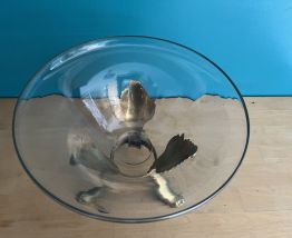Coupelle haute en verre et laiton