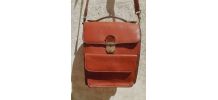 sacoche  en cuir TEXIER, vintage