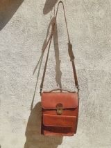 sacoche  en cuir TEXIER, vintage