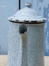 cafetière émaillée grise