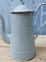 cafetière émaillée grise