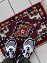 Tapis vintage Persan Hamadan fait main, 1C875