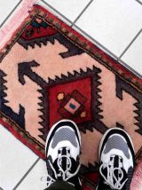 Tapis vintage Persan Hamadan fait main, 1C878