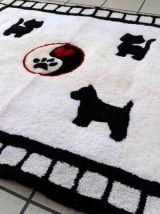 Tapis contemporain Français Hooked fait main, 1C885