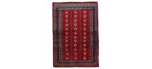 Tapis vintage Ouzbek Bukhara fait main, 1C889
