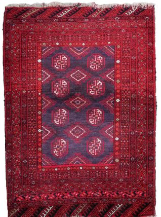 Tapis vintage Afghan Ersari fait main, 1C893
