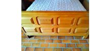 Bois de lit 140 chêne sommier matelas 