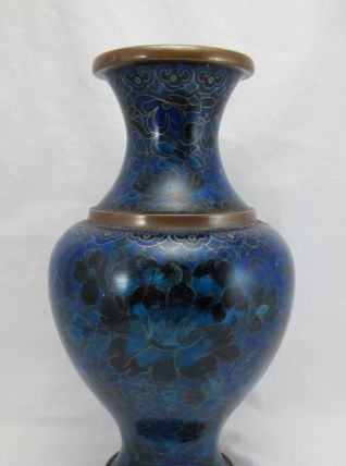 vase en bronze email cloisonne Chinois Chine