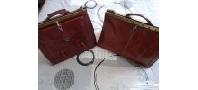 Lot de 2 Sacs de voyage Vintage en cuir