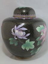 Grand pot en bronze émaillé chinois chine XXè siècle