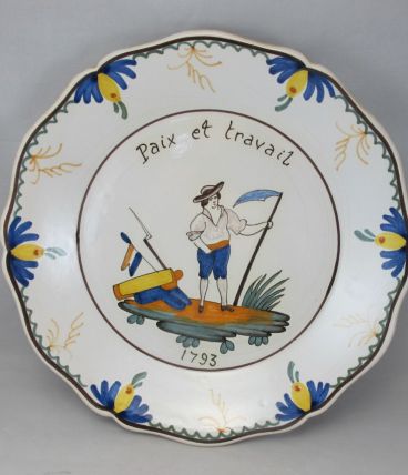Assiette en faïence nevers n°2