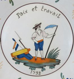 Assiette en faïence nevers n°2