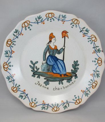 Assiette en faïence nevers n°3