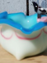 vide poche cendrier avec oiseau murano