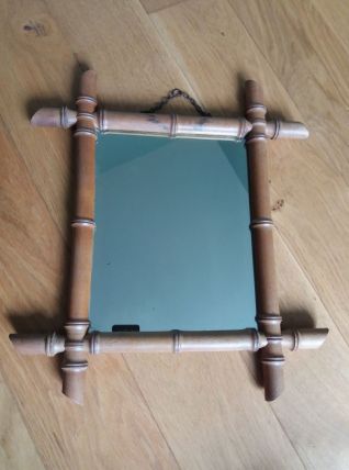 Miroir bambou 47x41 cm