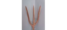 Fourche artisanale ancienne en micocoulier