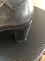 Babies en cuir gris anthracite pointure 38