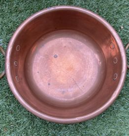 Bassine à confiture en cuivre 29cm