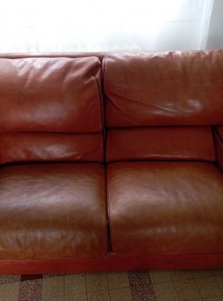 Canapé + fauteuil cuir