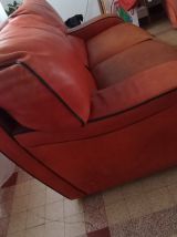 Canapé + fauteuil cuir