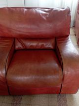 Canapé + fauteuil cuir