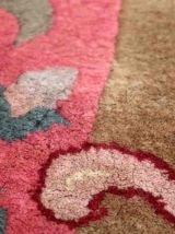 Tapis ancien Chinois Art Deco fait main, 1C907