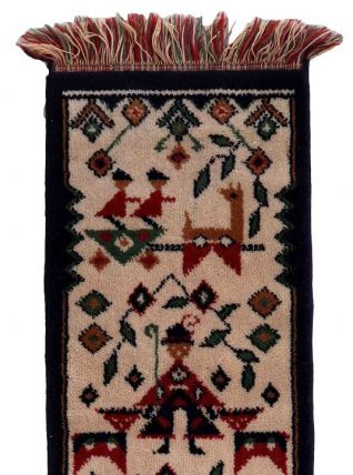Tapis vintage Suédois Scandinave, 1C908