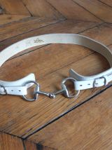 Ceinture Lutèce en cuir blanc