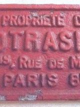 plaque de Wagon ancienne LOTRACID, vintage