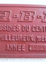 plaque  de  wagon ABR ancienne , vintage