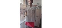 Veste croisé blanche vintage