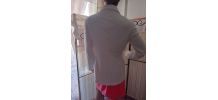 Veste croisé blanche vintage