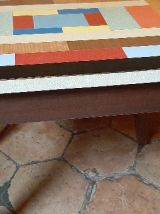  Table basse formica, vintage, unique